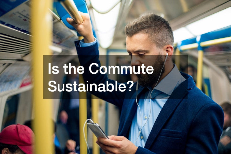 a man commuting